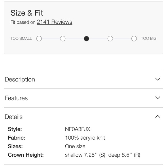 The North Face Logo Box Cuffed Beanie - Picture 9 of 9